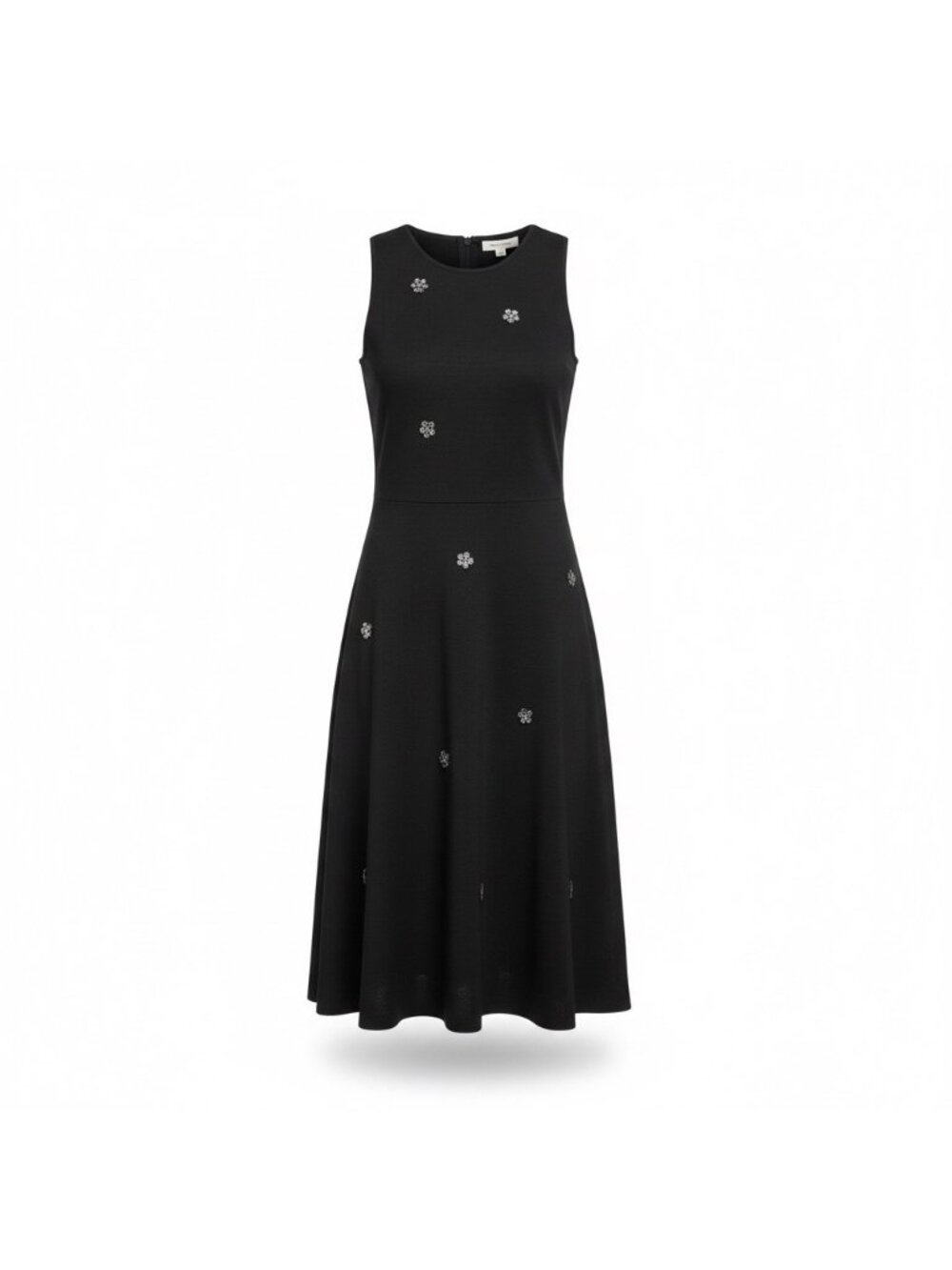 Free Assembly Womens Black Embellished Sleeveless Midi Dress Size S